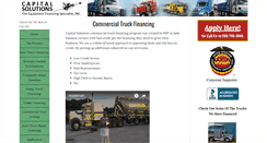 Desktop Screenshot of capitalsolutionstruckfinancing.com